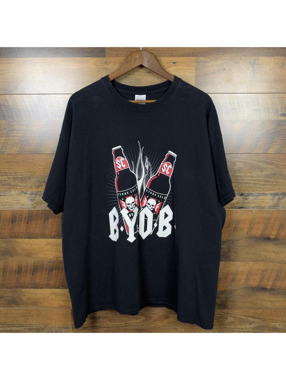 Stone Cold Steve Austin BYOB WWE Wrestling T-Shirt 2XL 2000s